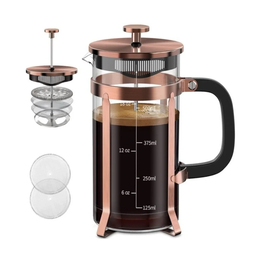 QUQIYSO French Press 21 oz Coffee‎ Maker Black in Color